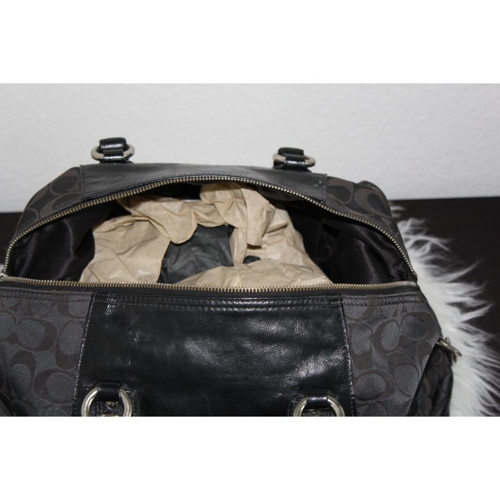 COACH, Lg Ashley Sabrina Satchel Duffle Bag, Black color. - Picture 5 of 9